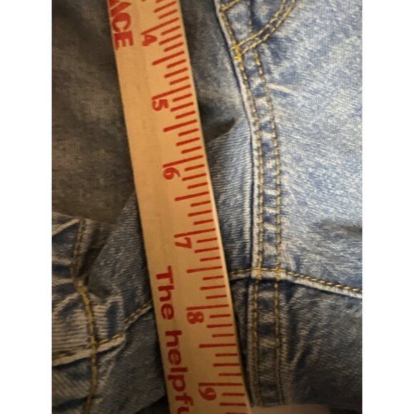 NEW! Isabel Maternity Midi Short Denim Blue Jeans Women's Size 8 - Picture 3 of 10